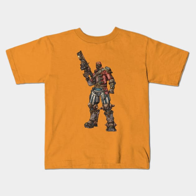 Overwatch Baptiste Buccaneer Sketch Kids T-Shirt by Green_Shirts